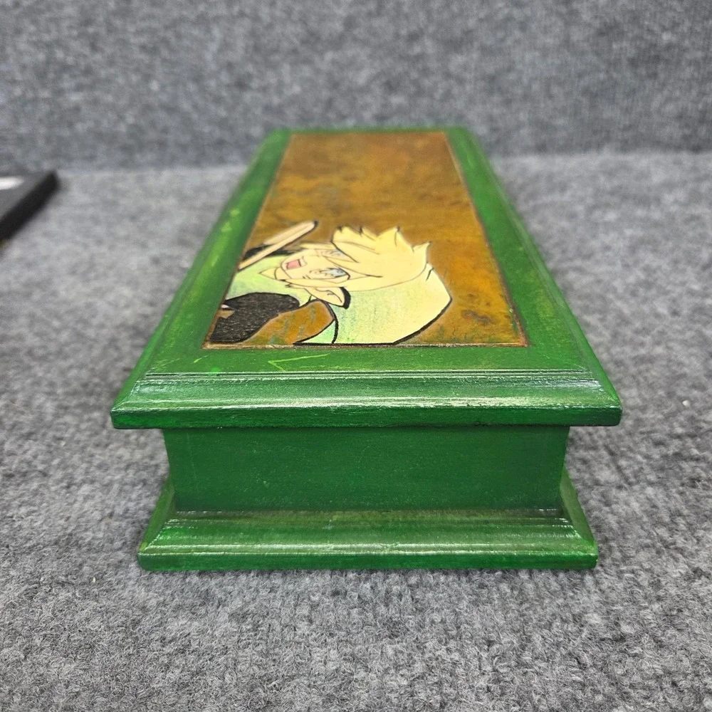 Nintendo‎ The Legend of Zelda Link Hand Painted Wooden Trinket Box Art OOAK Gift